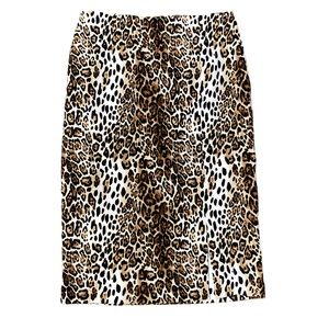 White House Black Market Cheetah Print Pencil Skirt